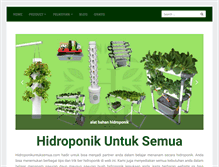 Tablet Screenshot of hidroponikuntuksemua.com
